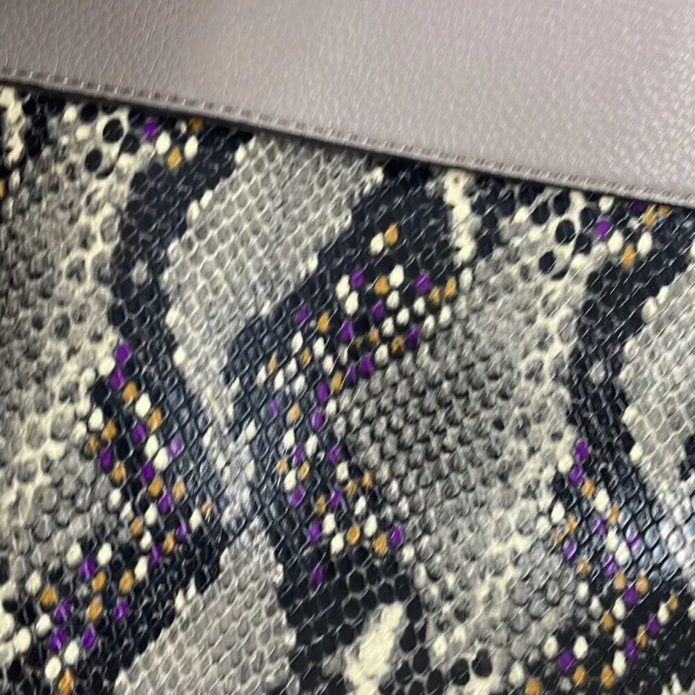 Vince Camuto Carla Grey Multi Snake Satchel